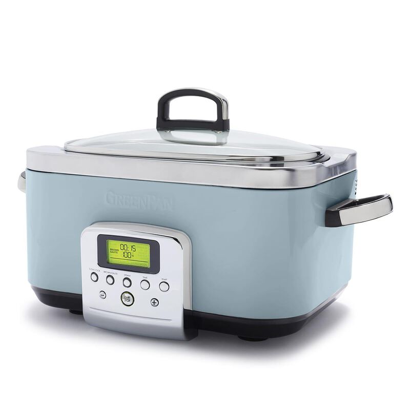 GreenPan Slow Cooker 6L - Blue Haze image number 0